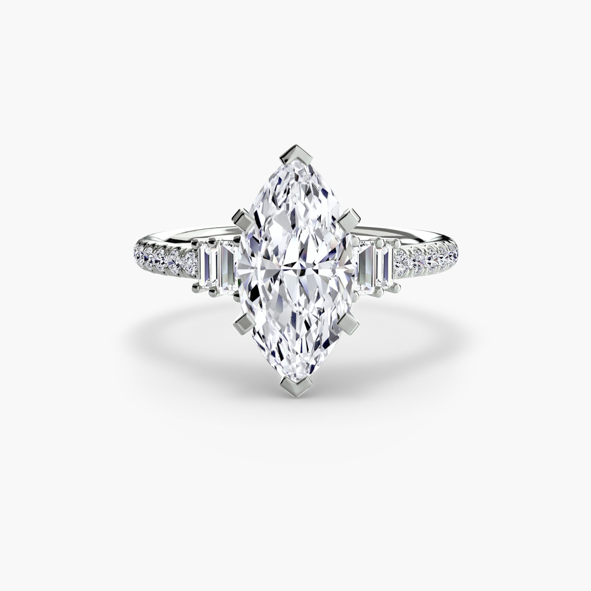 Solitaire with Pavé 4 The Perfect Carat