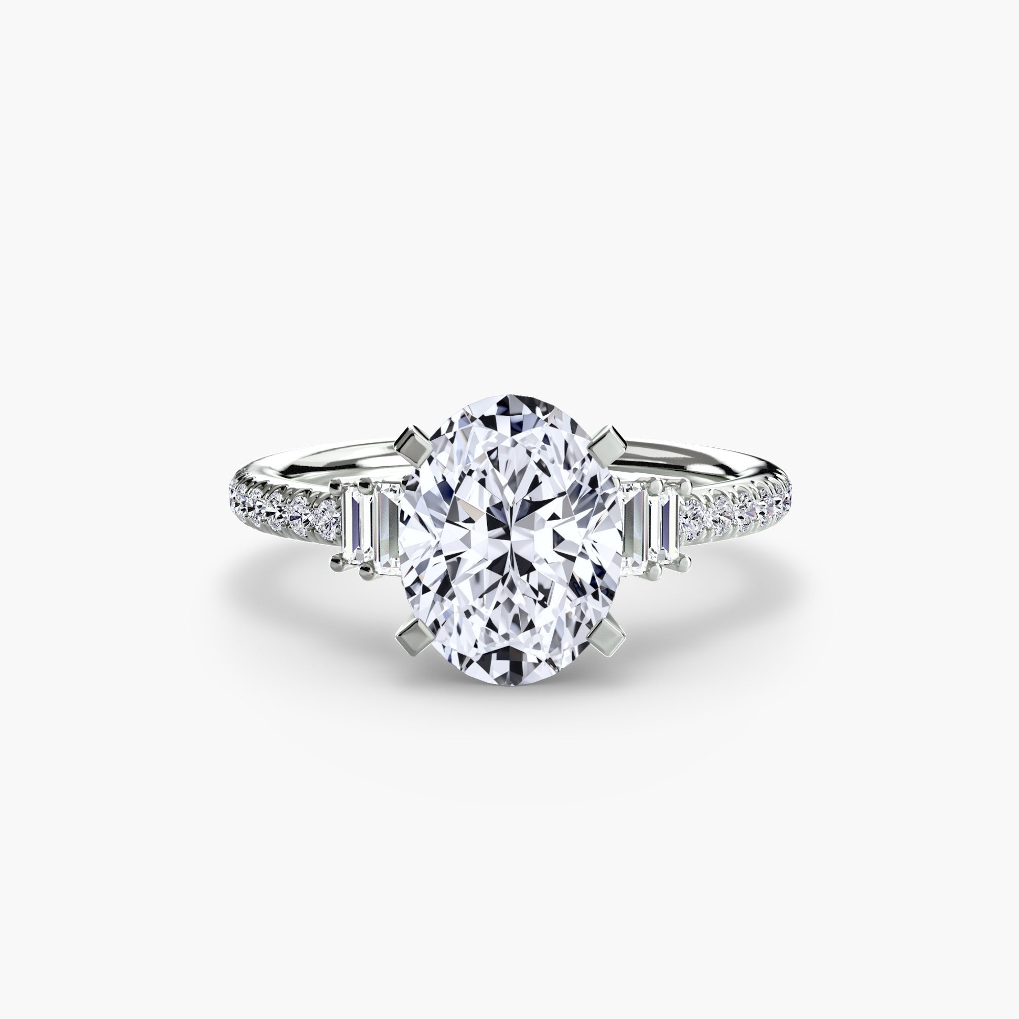 Solitaire with Pavé 4 The Perfect Carat