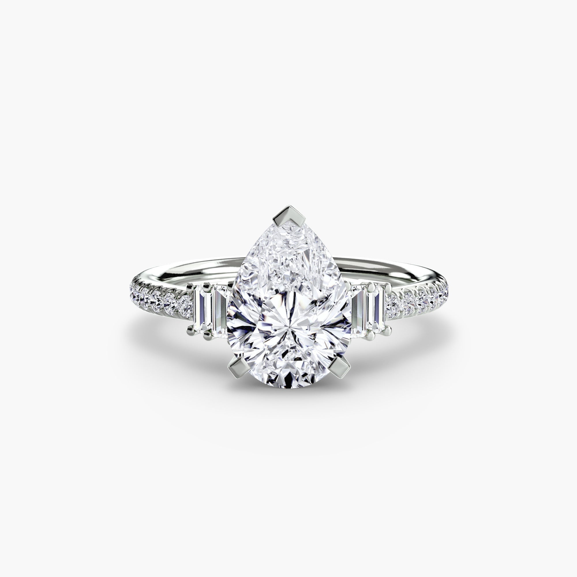 Solitaire with Pavé 4 The Perfect Carat