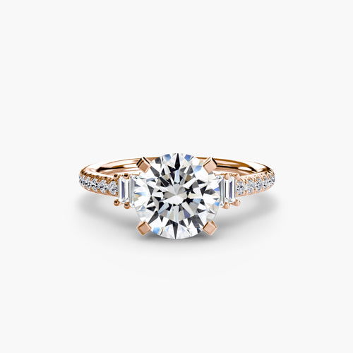 Solitaire with Pavé 4 The Perfect Carat