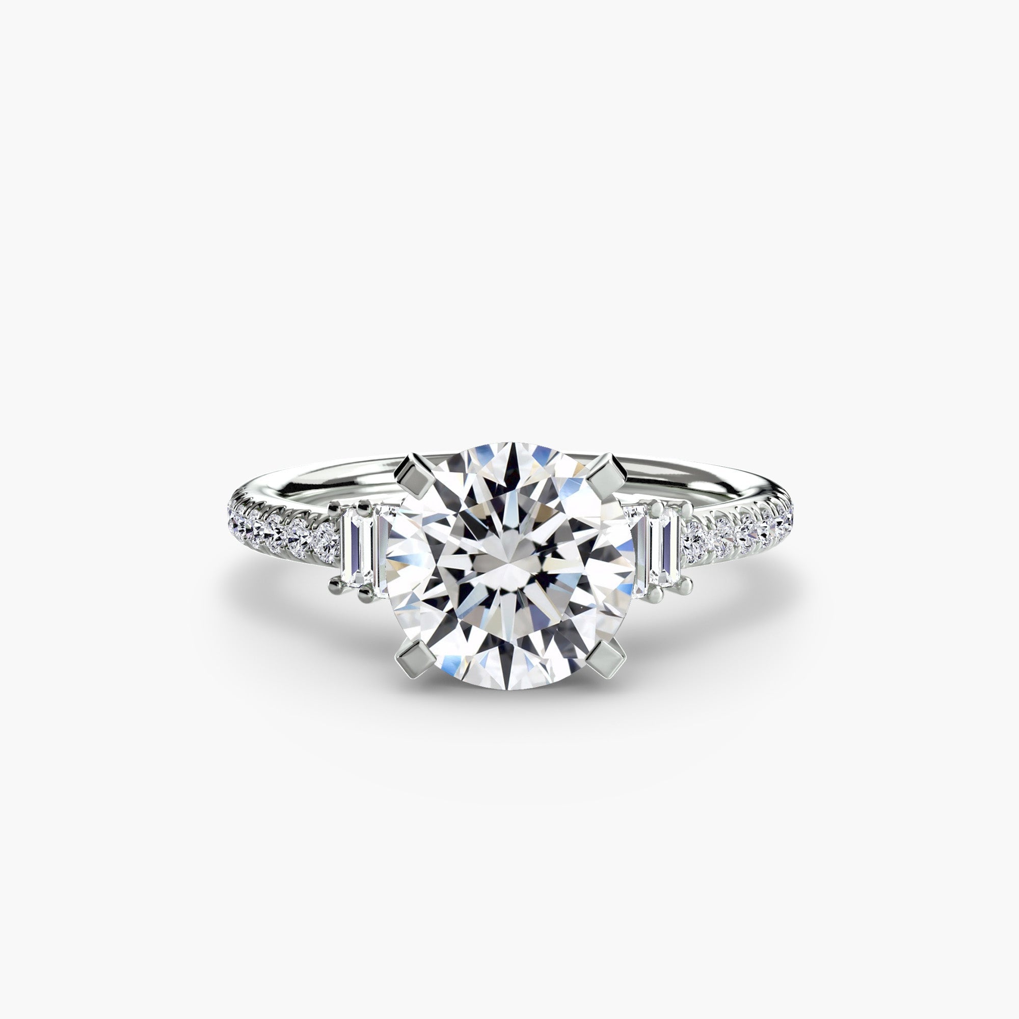 Solitaire with Pavé 4 The Perfect Carat