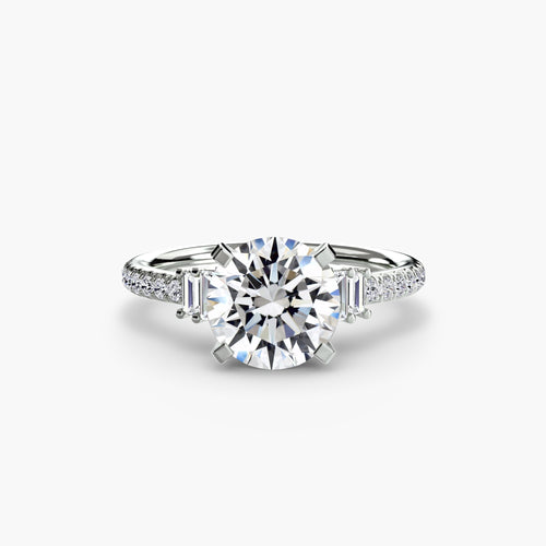 Solitaire with Pavé 4 The Perfect Carat