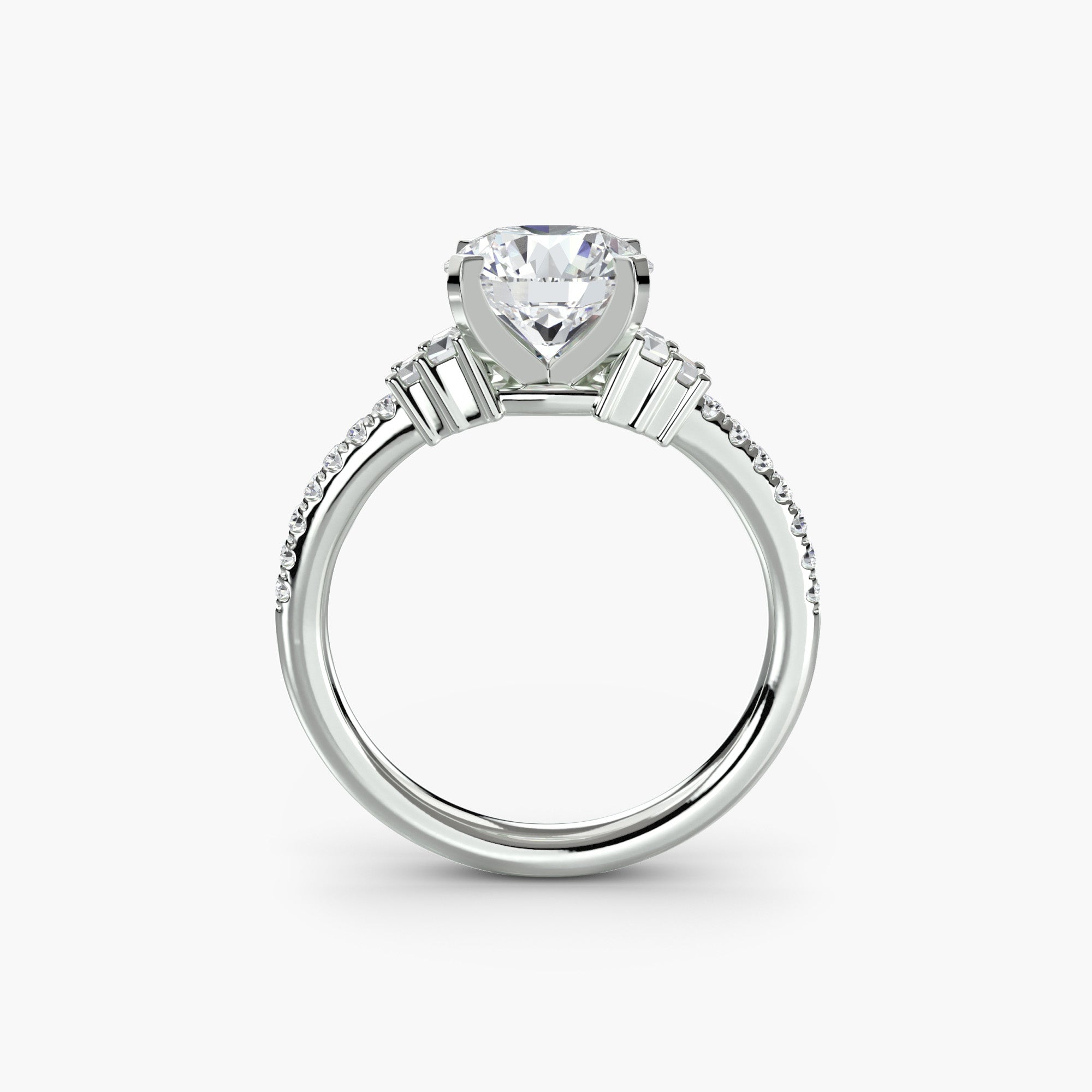 Solitaire with Pavé 4 The Perfect Carat
