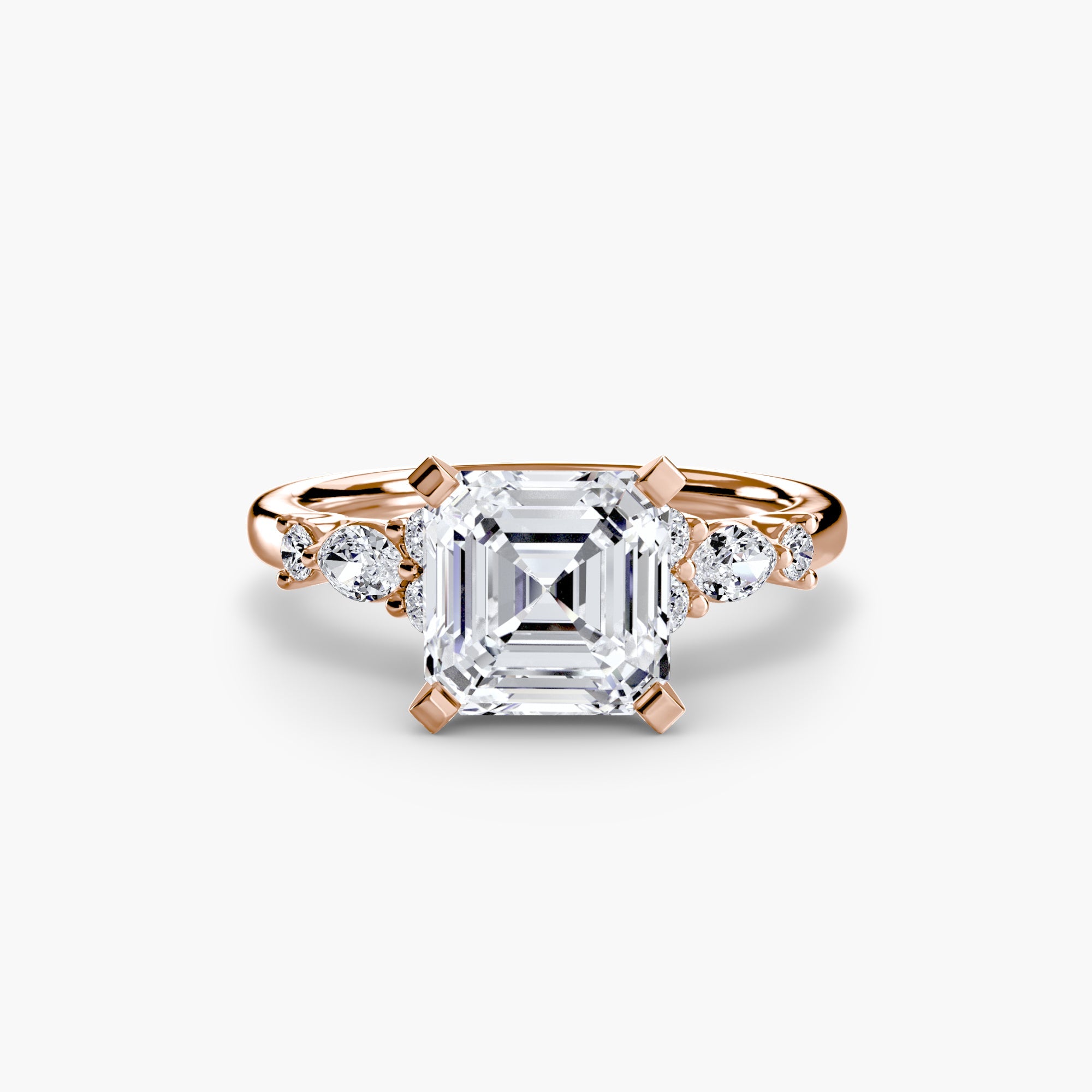 The Floral Accent Solitaire The Perfect Carat