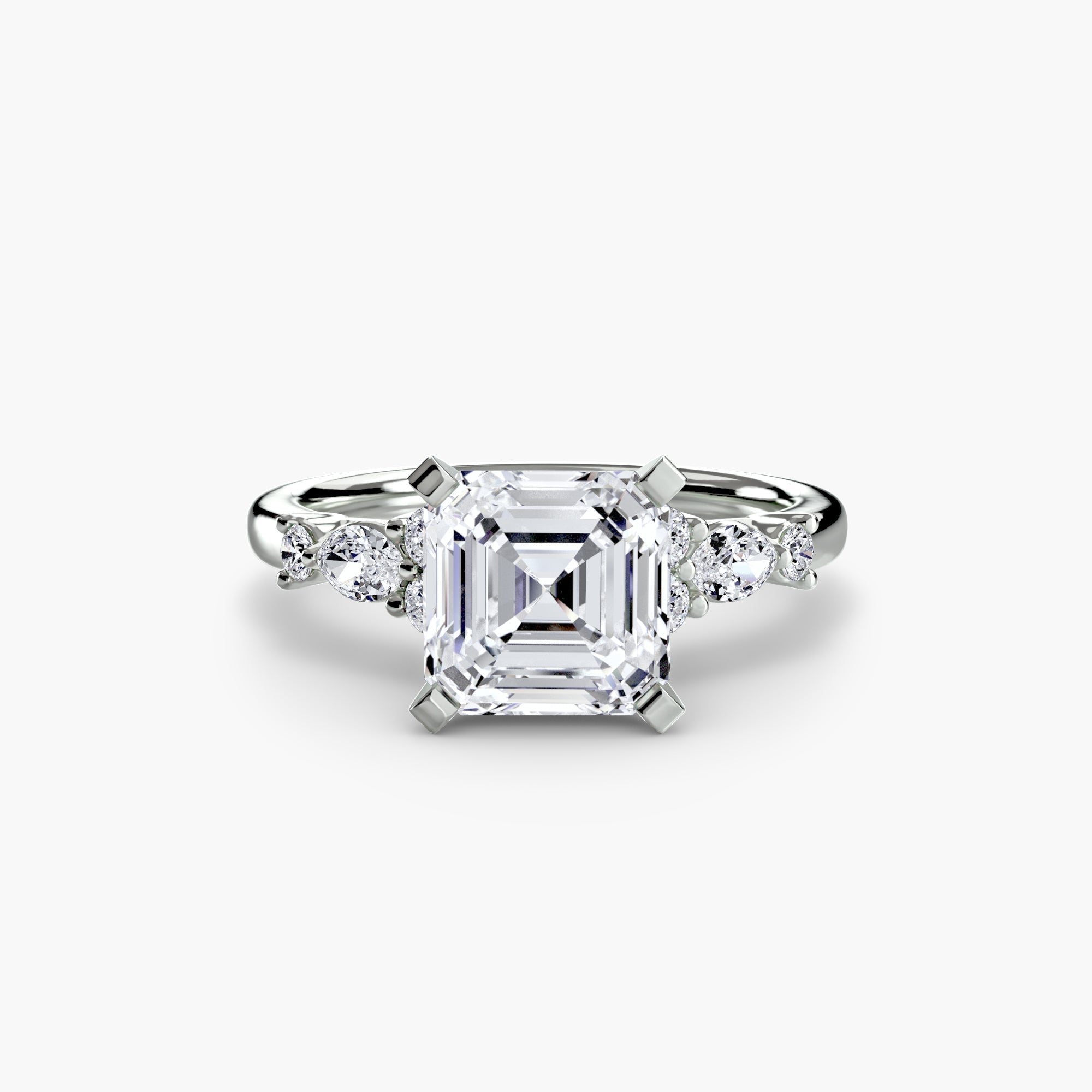 The Floral Accent Solitaire The Perfect Carat