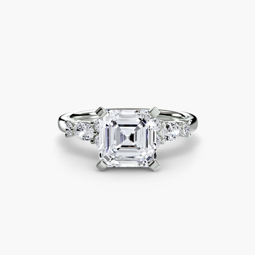 The Floral Accent Solitaire The Perfect Carat