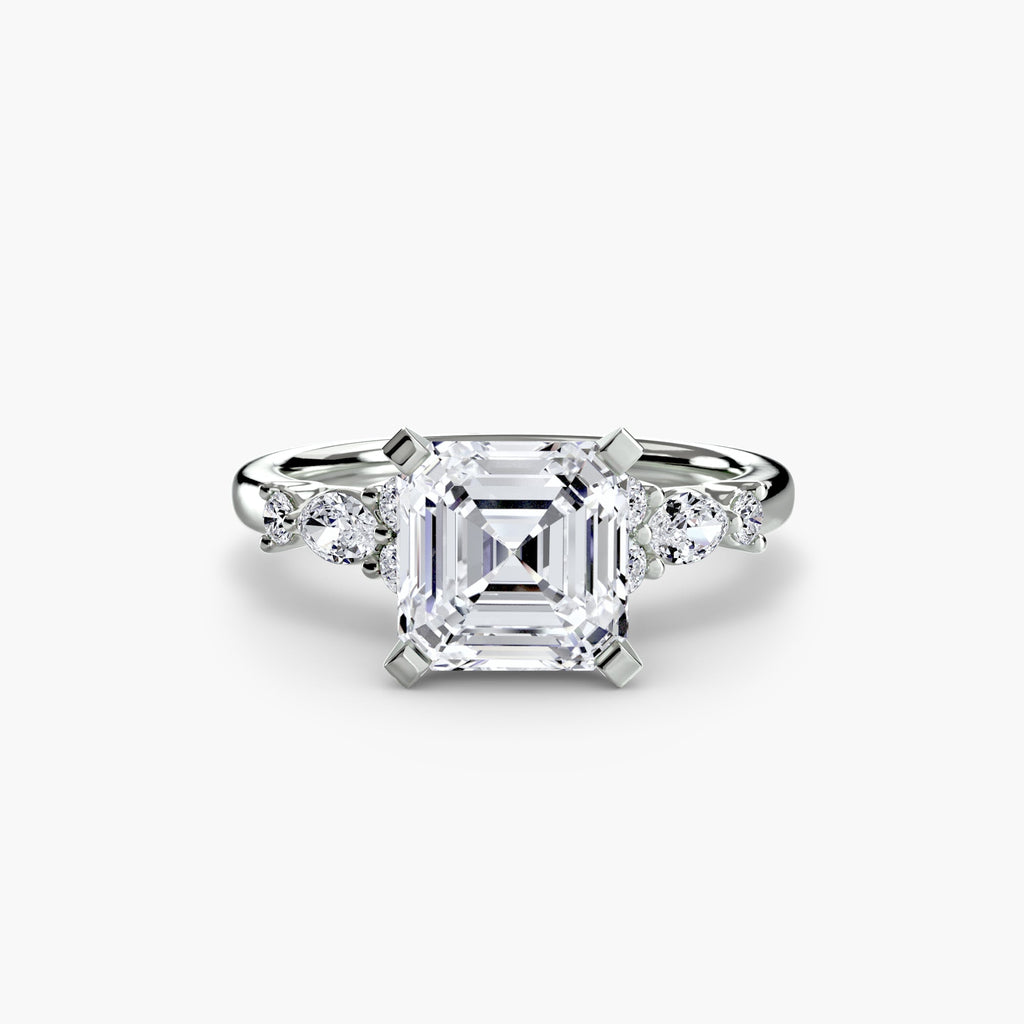The Floral Accent Solitaire The Perfect Carat