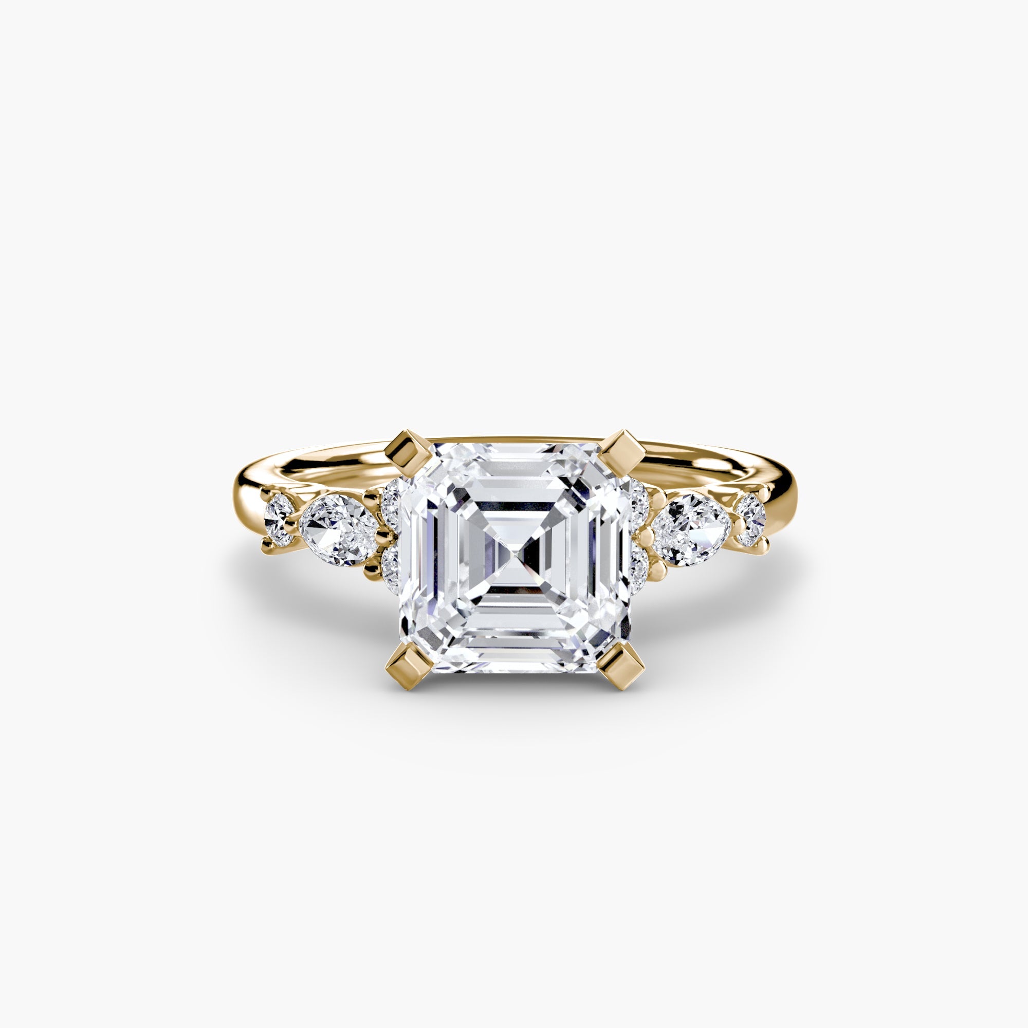 The Floral Accent Solitaire The Perfect Carat