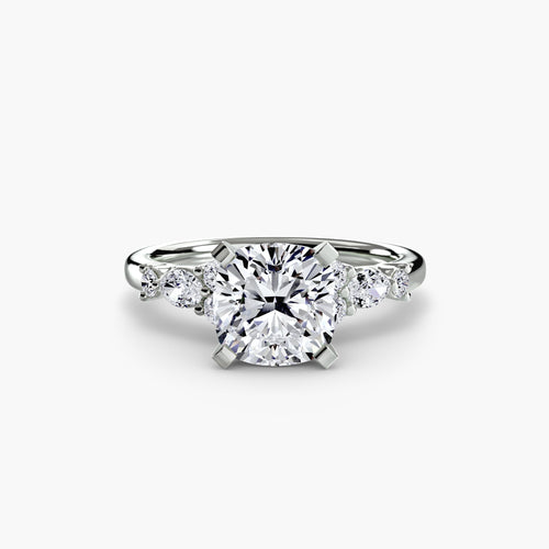 The Floral Accent Solitaire The Perfect Carat