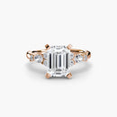 The Floral Accent Solitaire The Perfect Carat