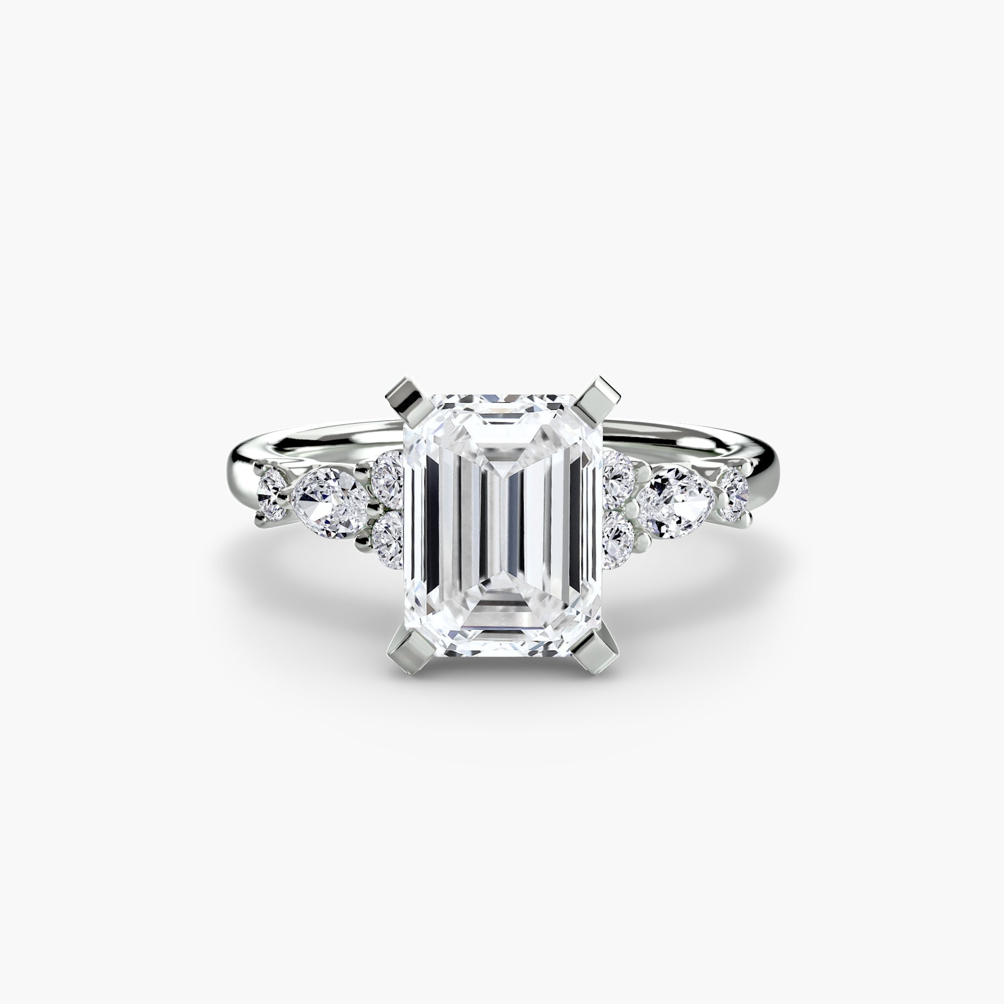 The Floral Accent Solitaire The Perfect Carat