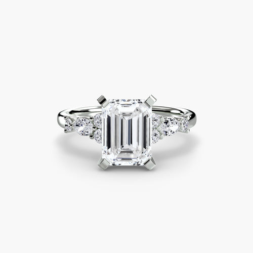 The Floral Accent Solitaire The Perfect Carat