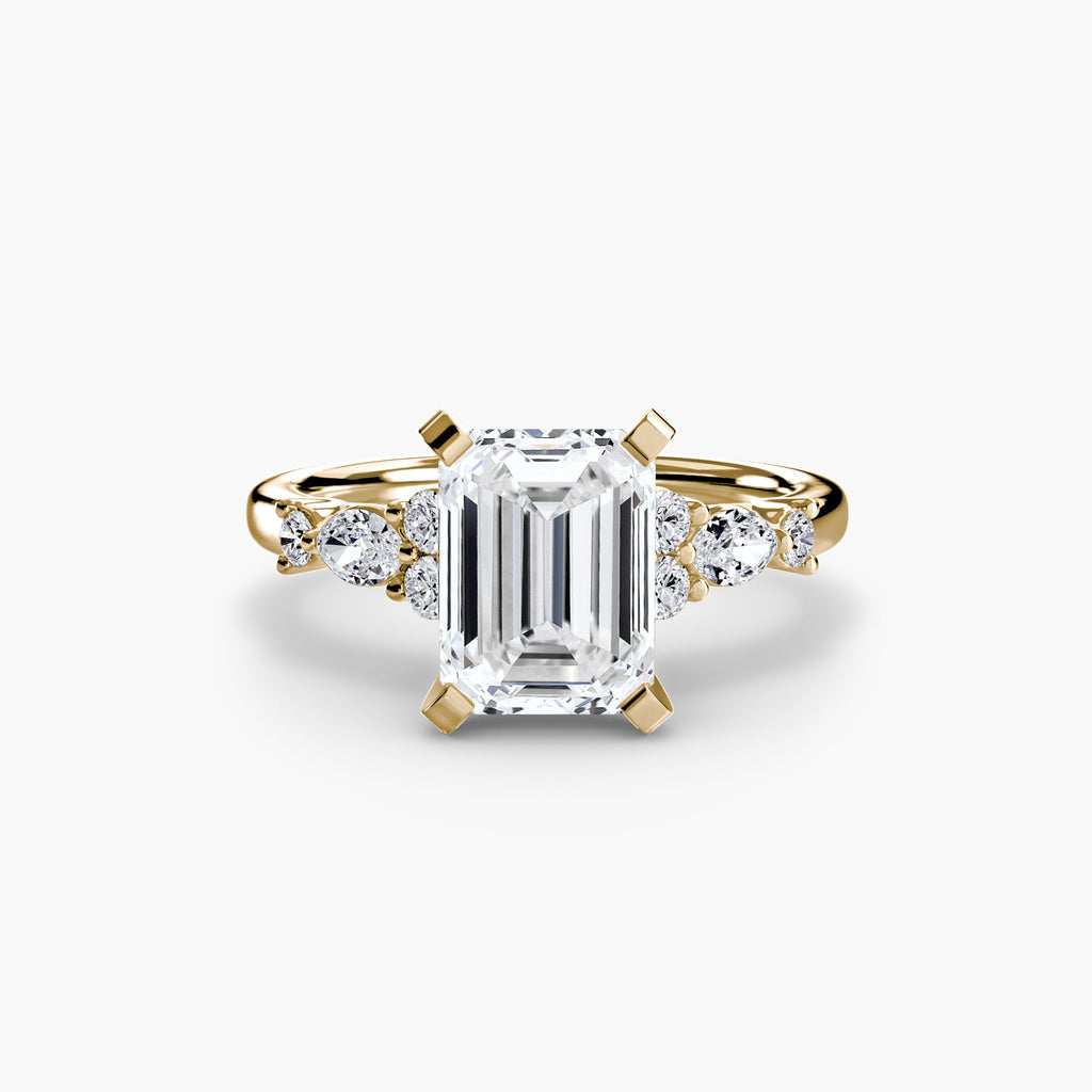The Floral Accent Solitaire The Perfect Carat
