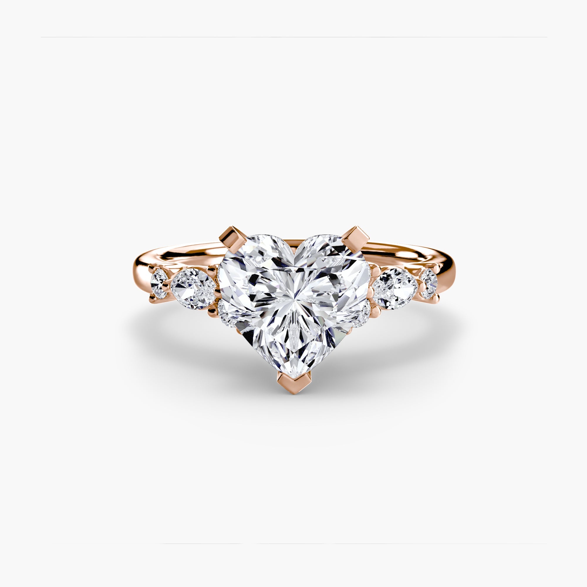 The Floral Accent Solitaire The Perfect Carat