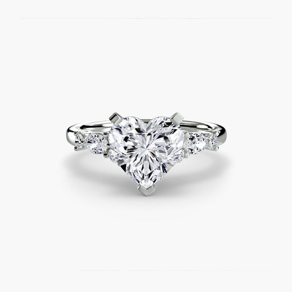 The Floral Accent Solitaire The Perfect Carat