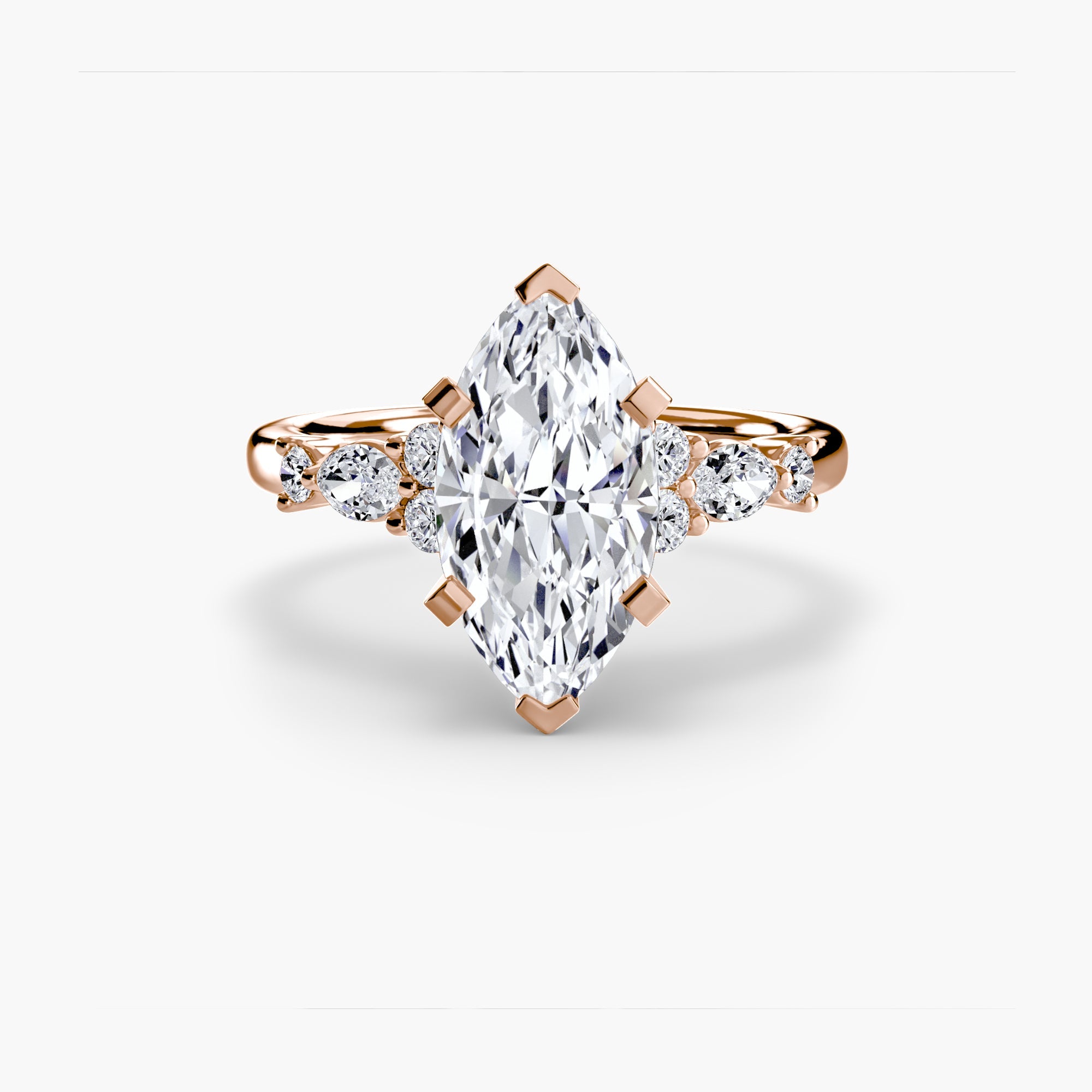 The Floral Accent Solitaire The Perfect Carat