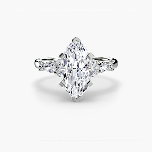 The Floral Accent Solitaire The Perfect Carat