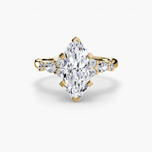 The Floral Accent Solitaire The Perfect Carat