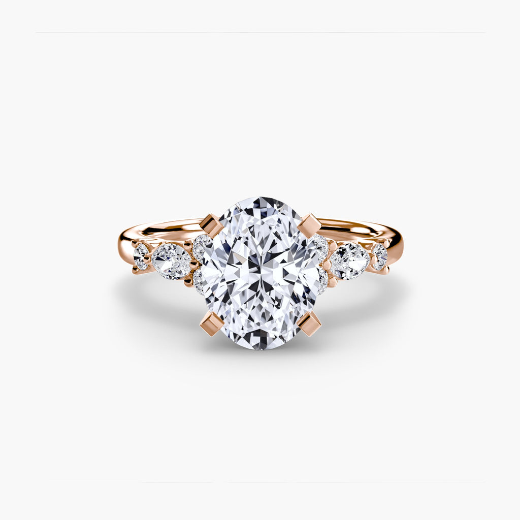 The Floral Accent Solitaire The Perfect Carat