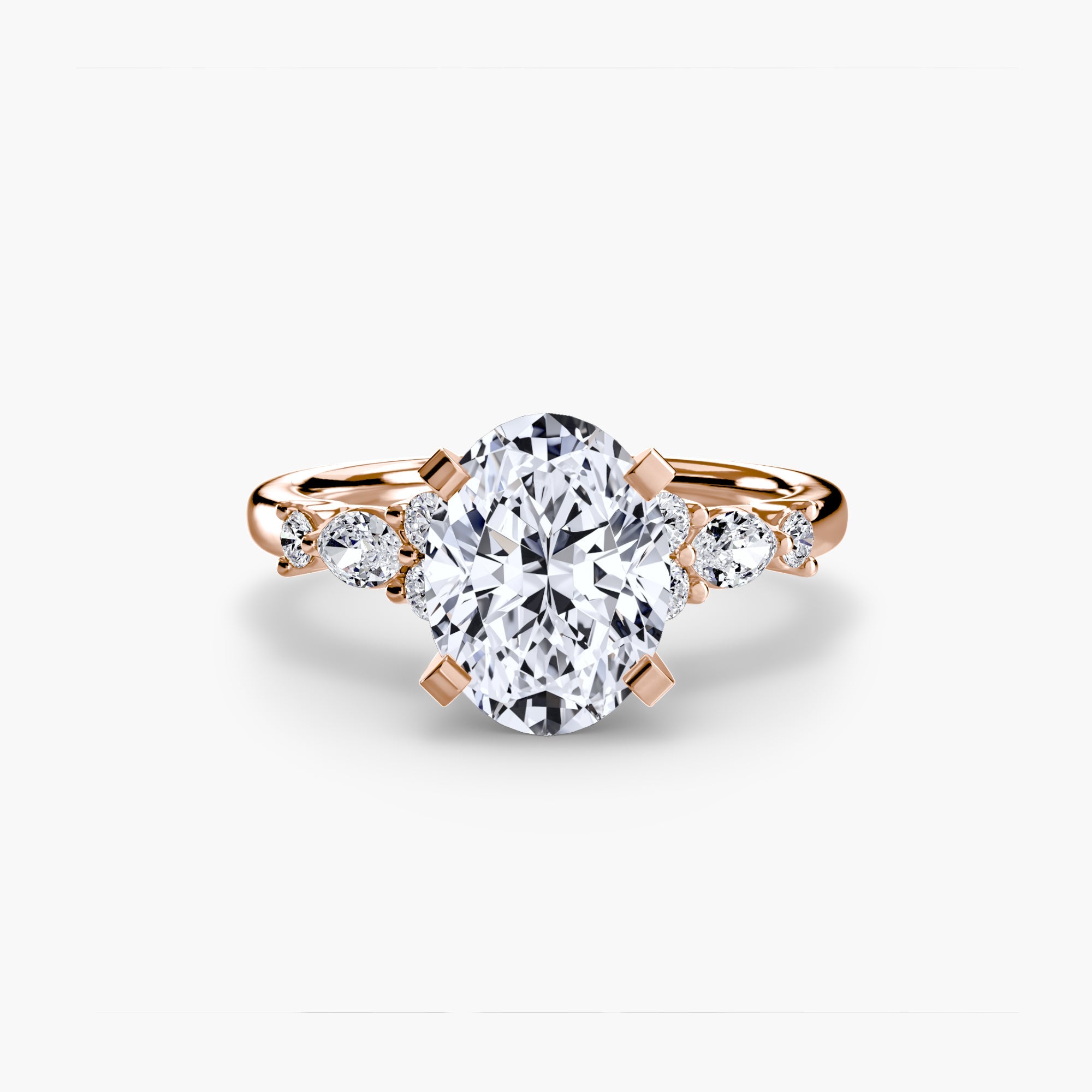 The Floral Accent Solitaire The Perfect Carat