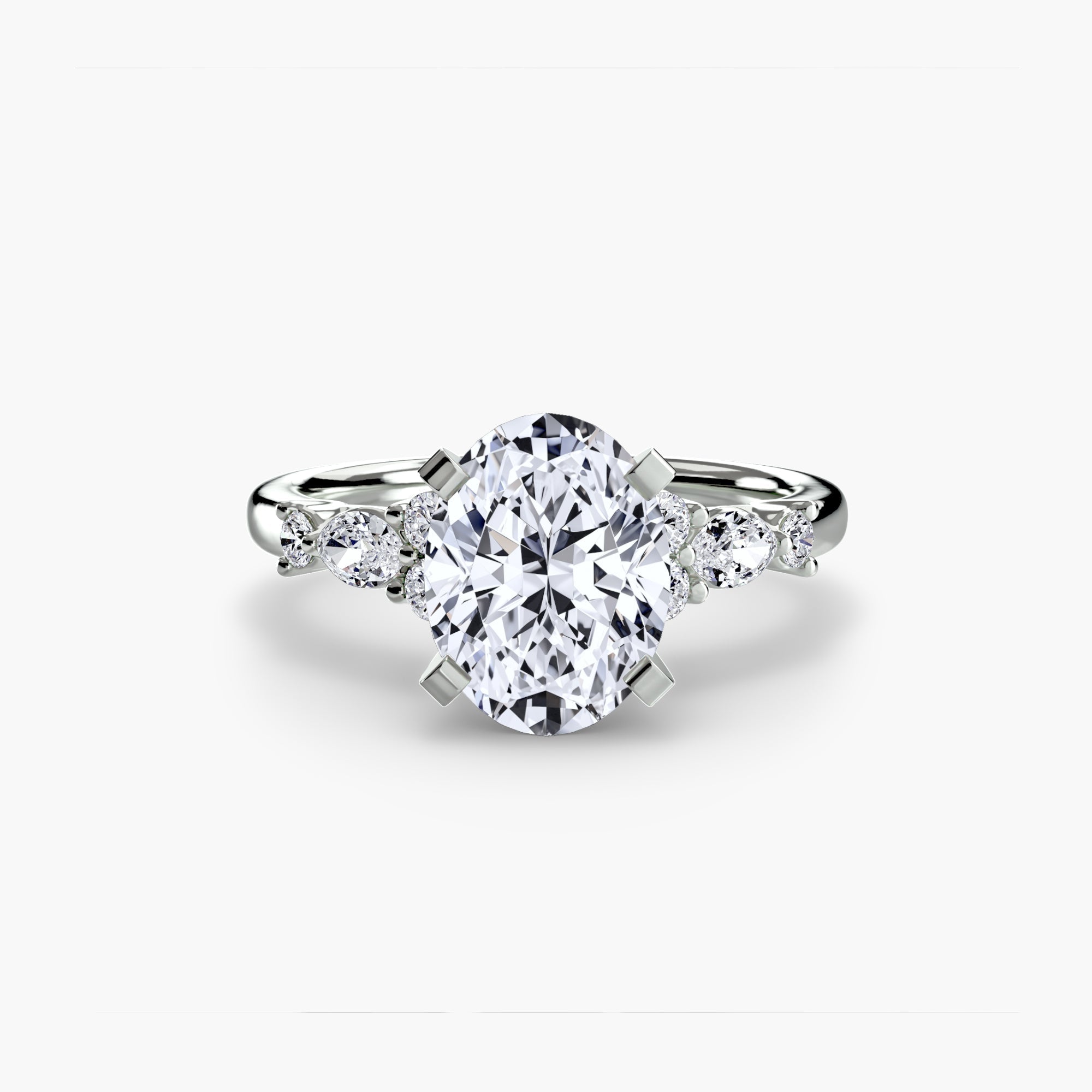 The Floral Accent Solitaire The Perfect Carat