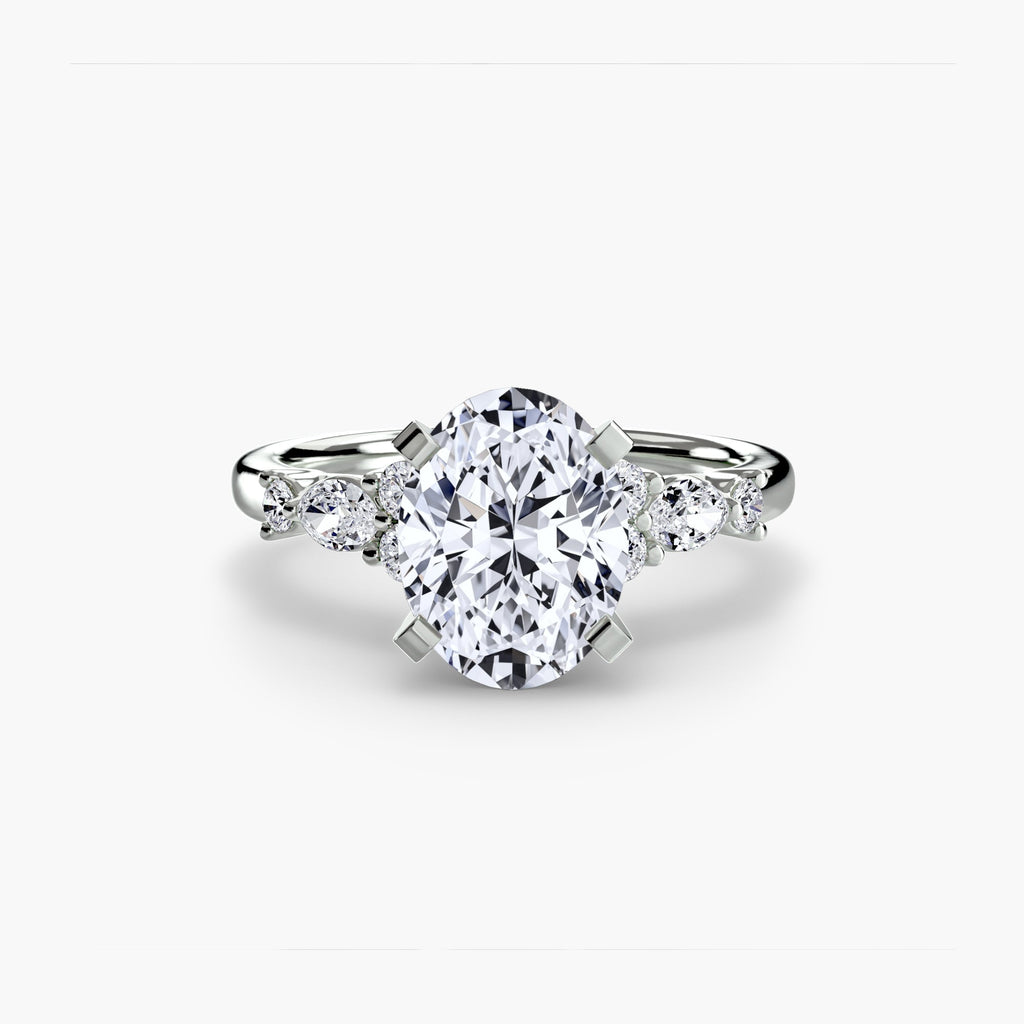 The Floral Accent Solitaire The Perfect Carat