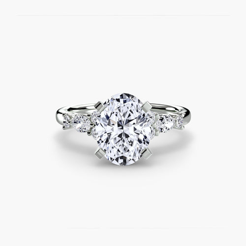 The Floral Accent Solitaire The Perfect Carat