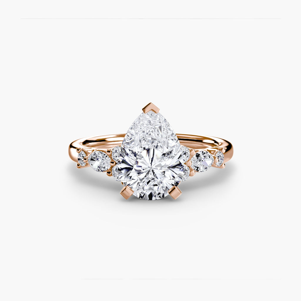 The Floral Accent Solitaire The Perfect Carat