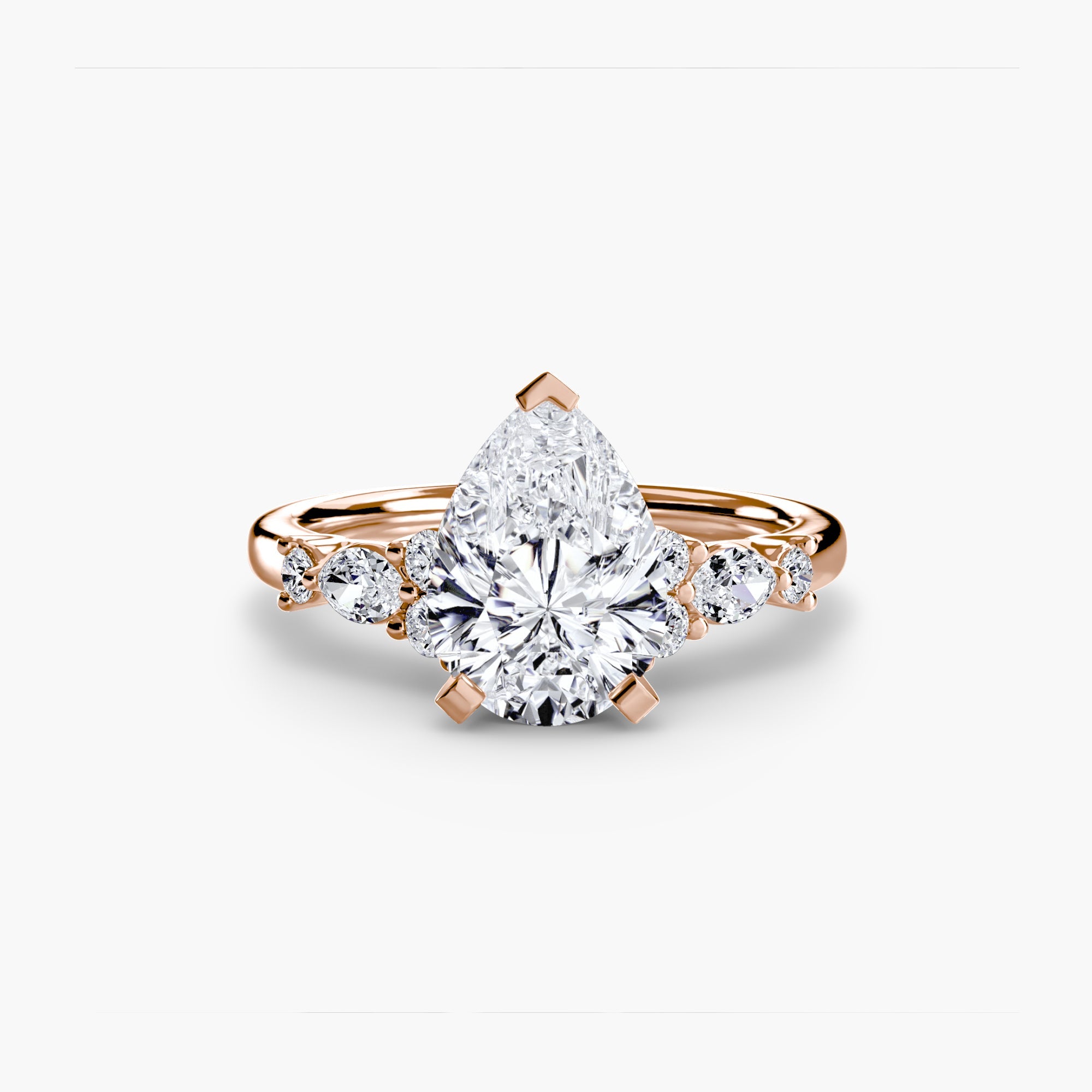 The Floral Accent Solitaire The Perfect Carat