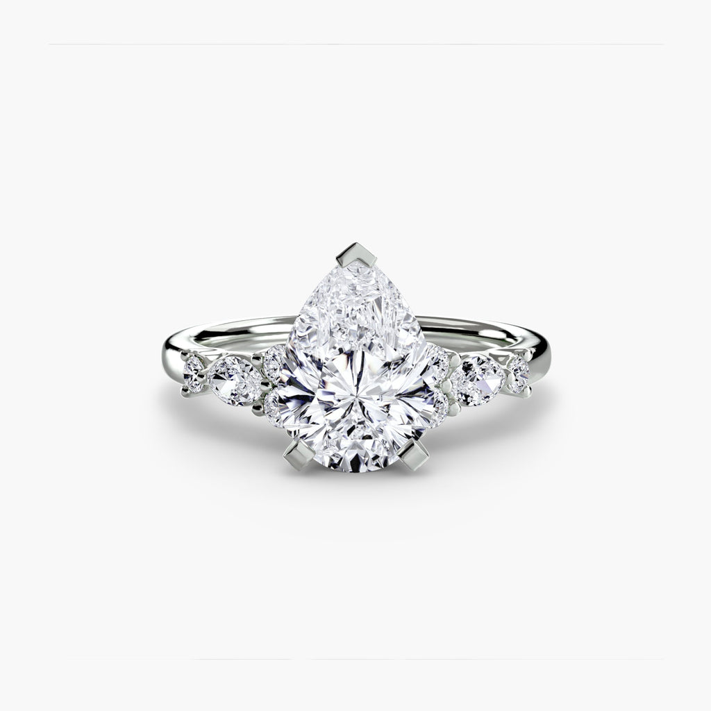 The Floral Accent Solitaire The Perfect Carat