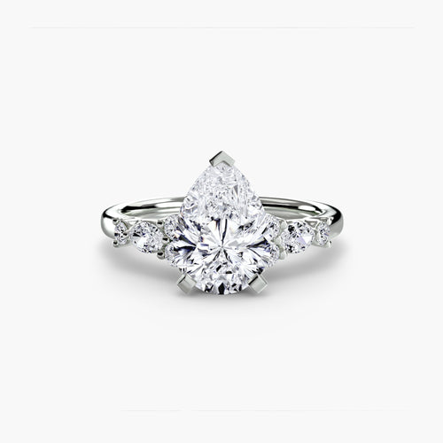 The Floral Accent Solitaire The Perfect Carat