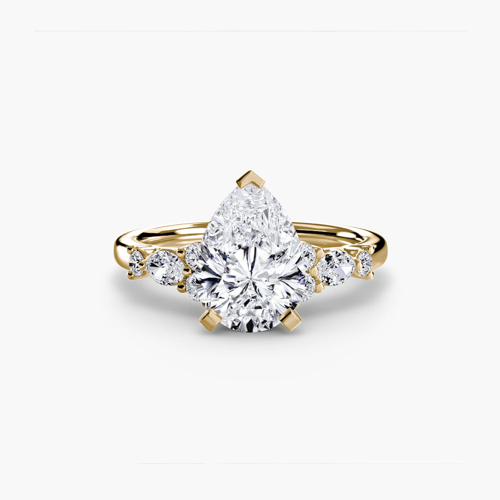 The Floral Accent Solitaire The Perfect Carat