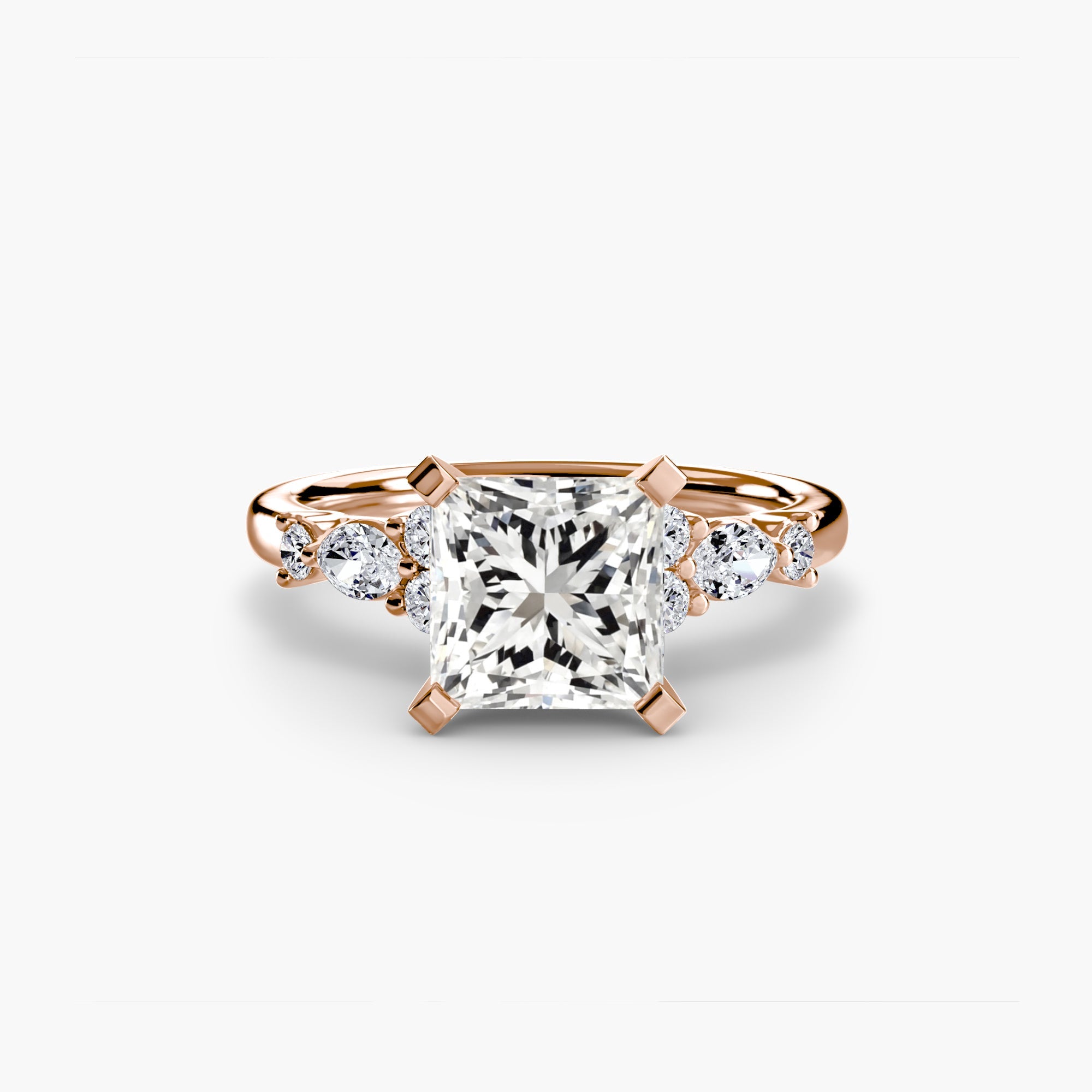 The Floral Accent Solitaire The Perfect Carat