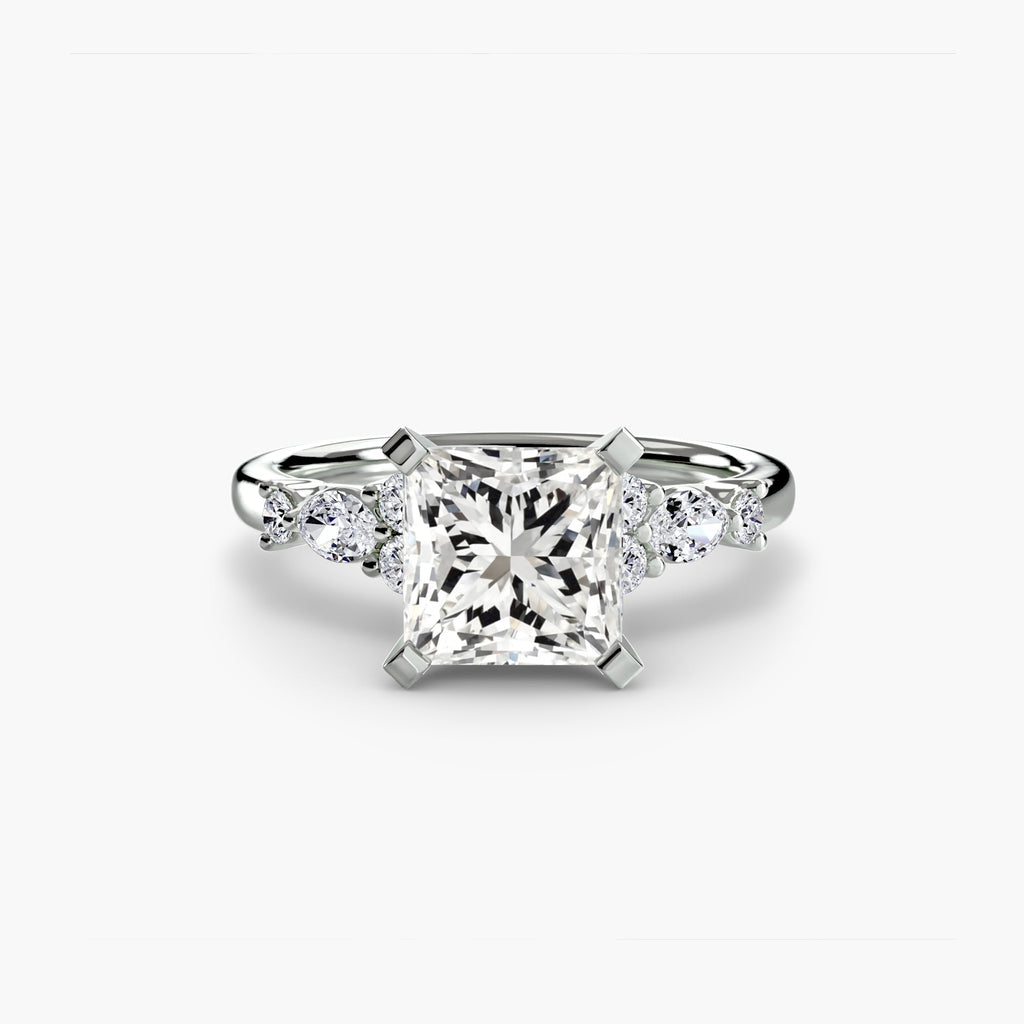 The Floral Accent Solitaire The Perfect Carat