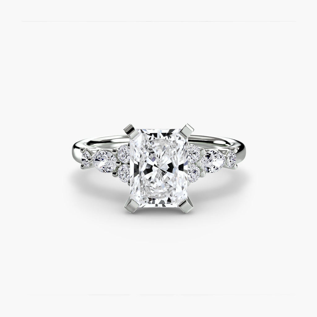The Floral Accent Solitaire The Perfect Carat