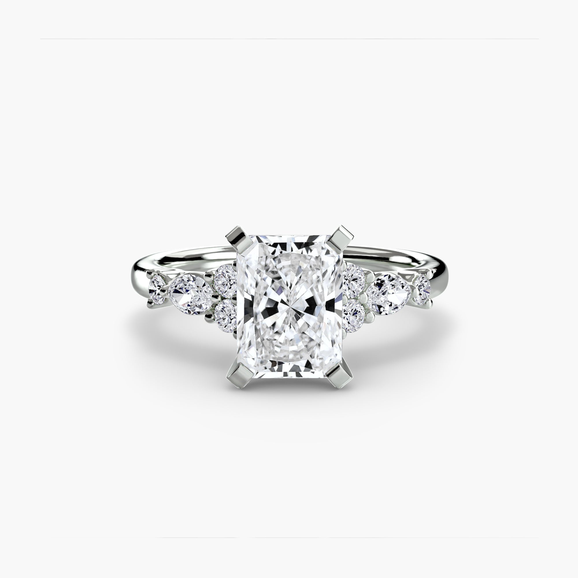 The Floral Accent Solitaire The Perfect Carat