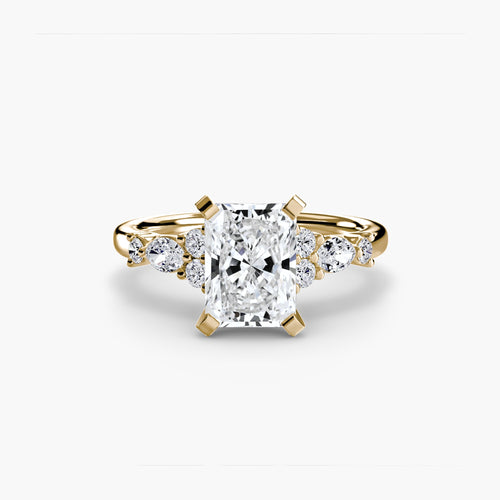 The Floral Accent Solitaire The Perfect Carat