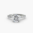 The Floral Accent Solitaire The Perfect Carat