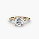 The Floral Accent Solitaire The Perfect Carat