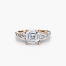 Five Stone Ring with Pavé Band The Perfect Carat