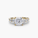 Five Stone Ring with Pavé Band The Perfect Carat