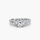 Five Stone Ring with Pavé Band The Perfect Carat