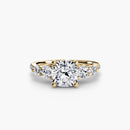 Five Stone Ring with Pavé Band The Perfect Carat