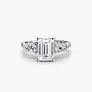 Five Stone Ring with Pavé Band The Perfect Carat