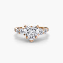 Five Stone Ring with Pavé Band The Perfect Carat
