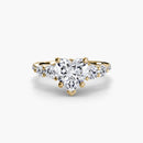 Five Stone Ring with Pavé Band The Perfect Carat