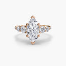 Five Stone Ring with Pavé Band The Perfect Carat