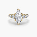 Five Stone Ring with Pavé Band The Perfect Carat