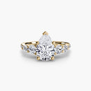 Five Stone Ring with Pavé Band The Perfect Carat