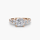 Five Stone Ring with Pavé Band The Perfect Carat